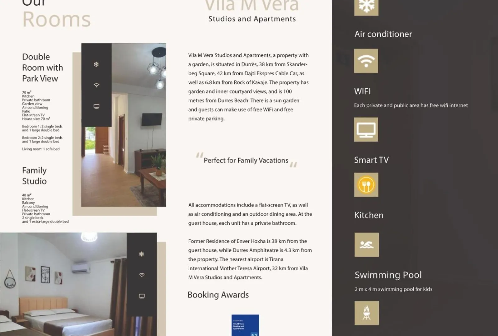Vila M Vera Rooms With Kitchen And Apartments Durrës 0*,  Albanië
